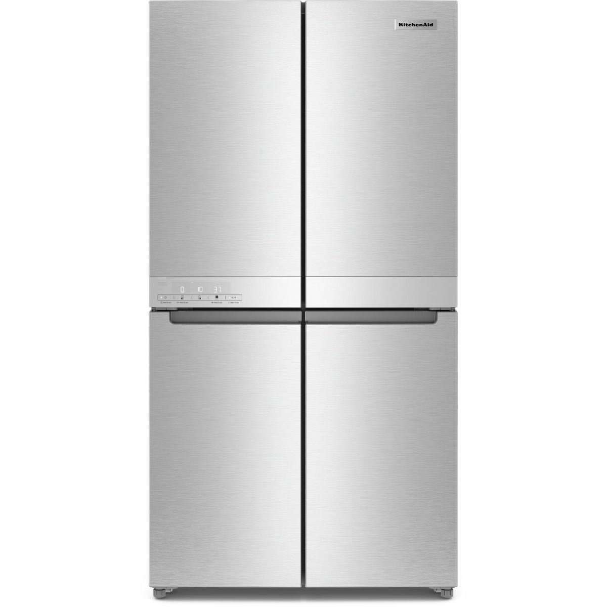  KitchenAid 36-inch, 19.4 cu. ft. Counter-Depth 4-Door Refrigerator with PrintShield™ Finish KRQC506MPS IMAGE 1