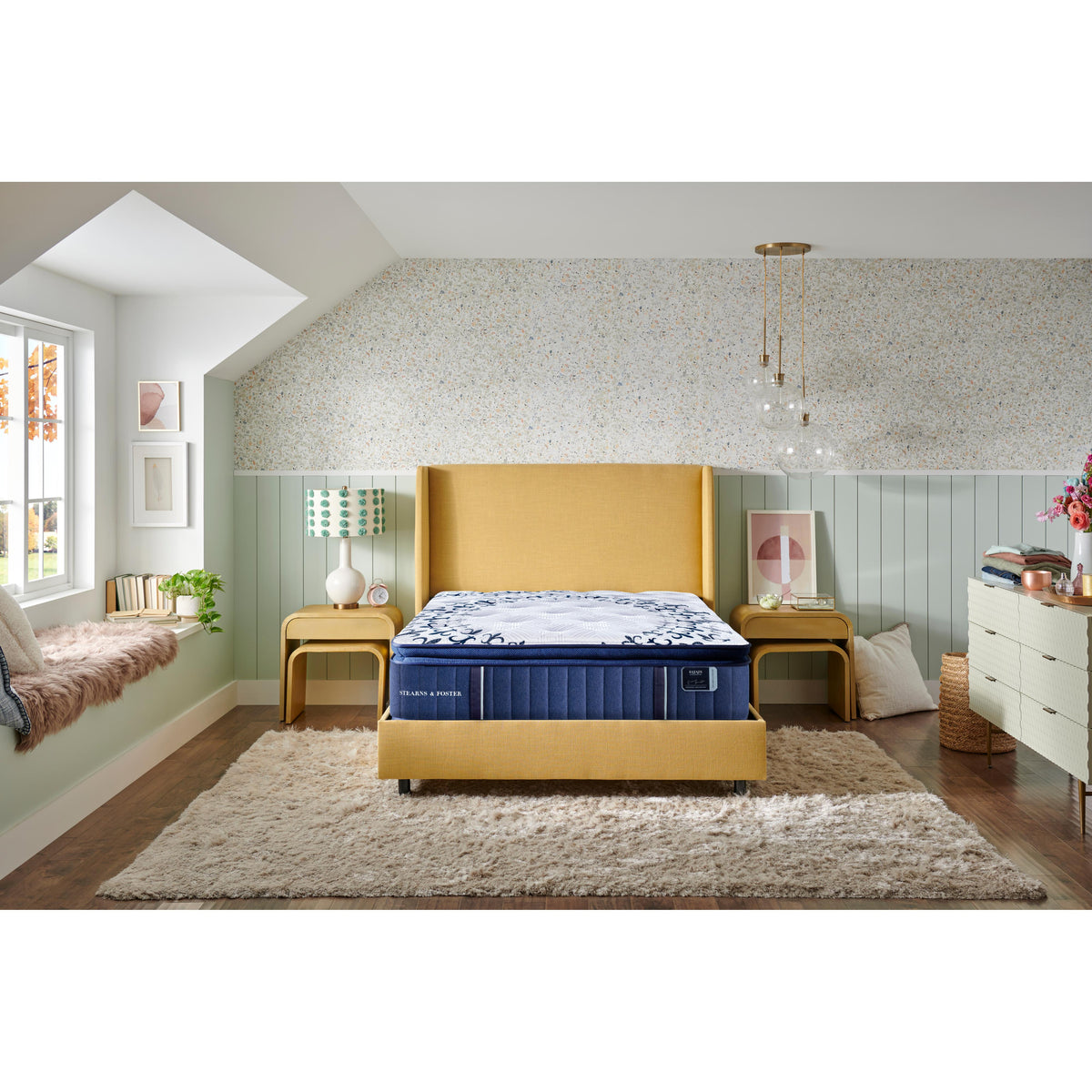  Stearns & Foster Mon Cheri Luxury Medium Firm Pillow Top Mattress (King) IMAGE 11
