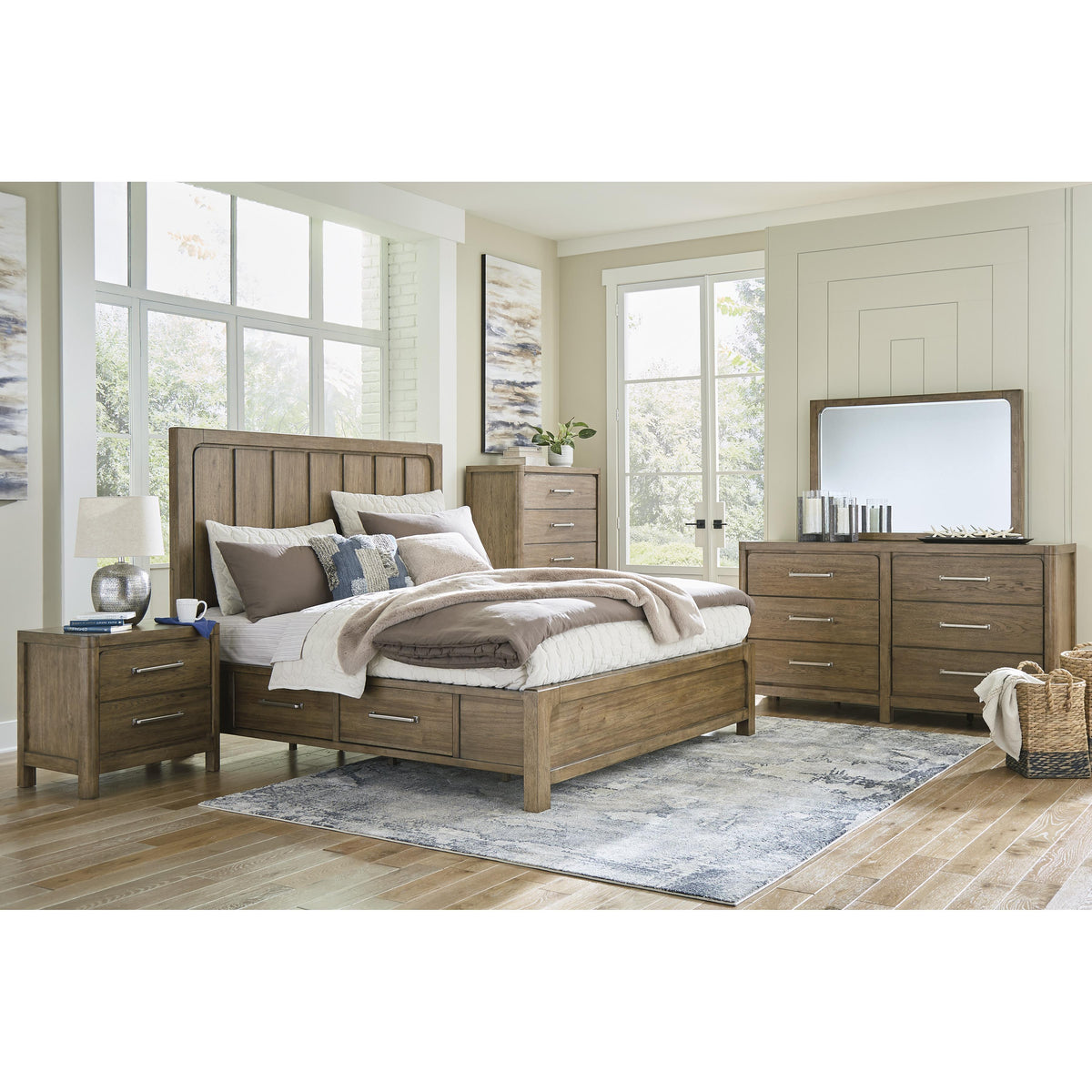 Signature Design by Ashley Cabalynn B974B8 King Panel Bed with Storage IMAGE 9