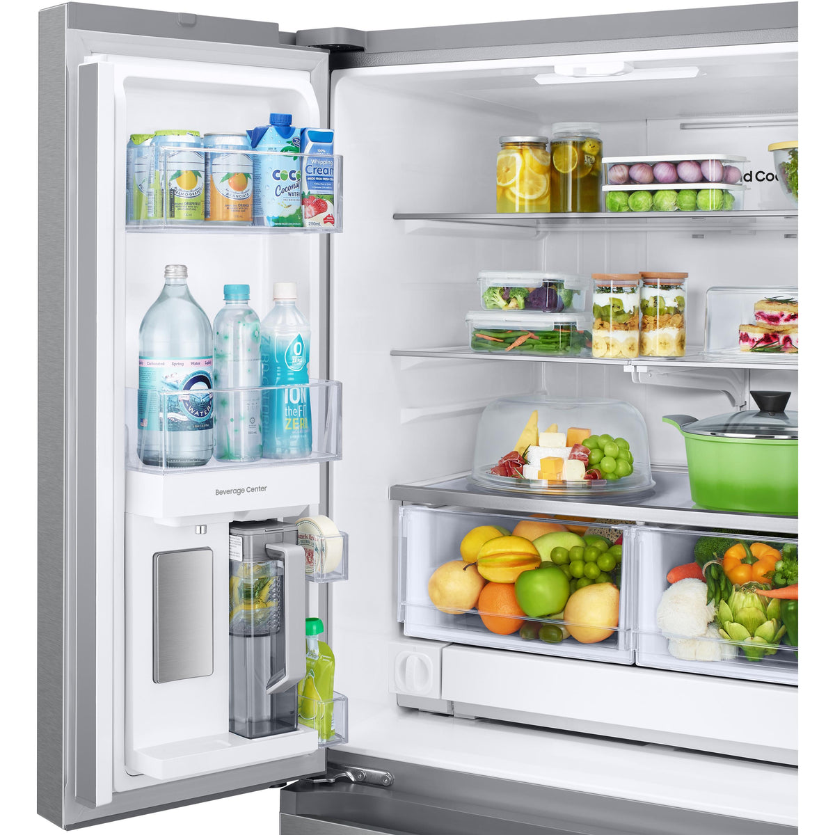  Samsung 33-inch, 24.5 cu. ft. French 3-Door Refrigerator with Beverage Center™ RF25C5551SR/AA IMAGE 7