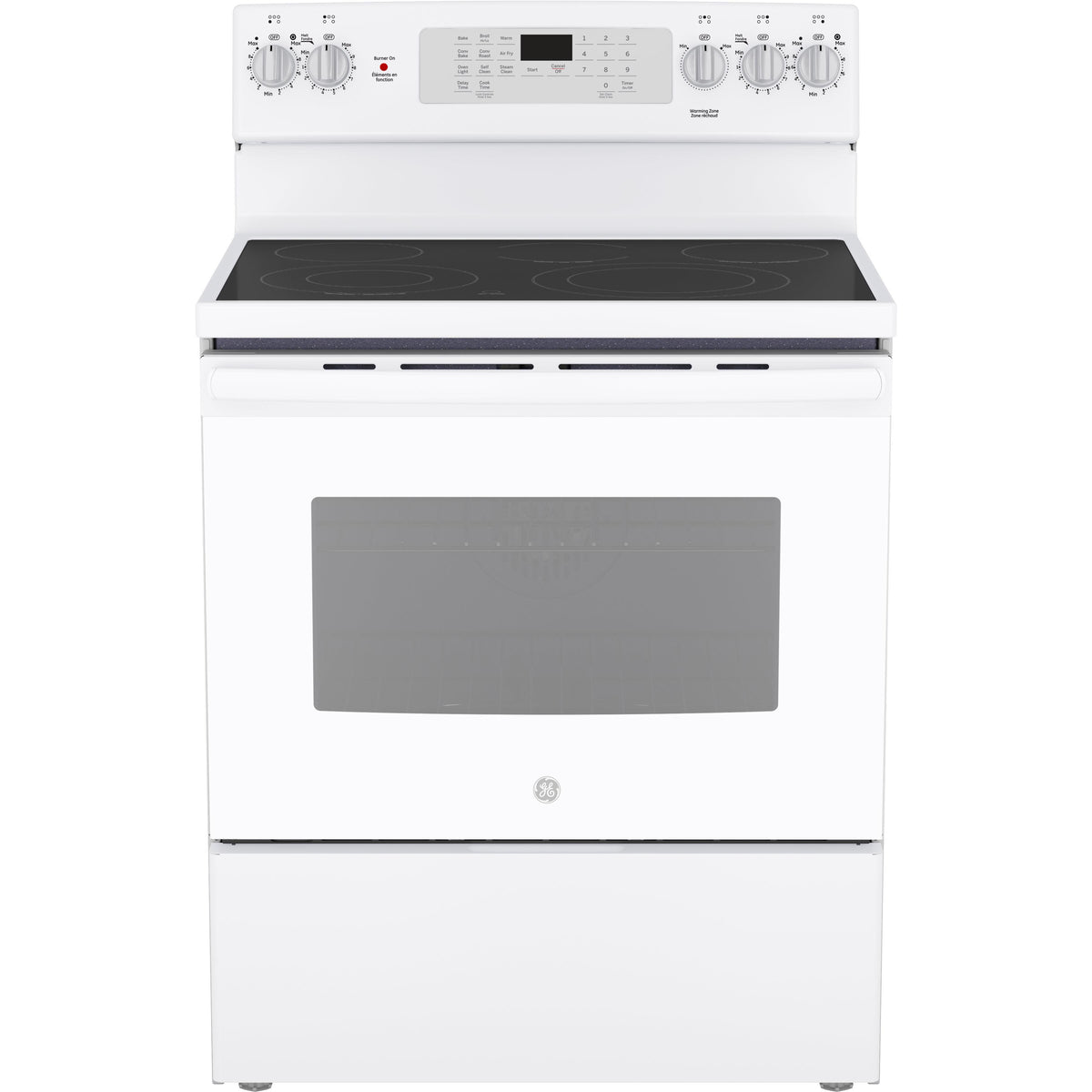  GE 30-inch Freestanding Electric Range with Convection Technology JCB840DVWW IMAGE 1