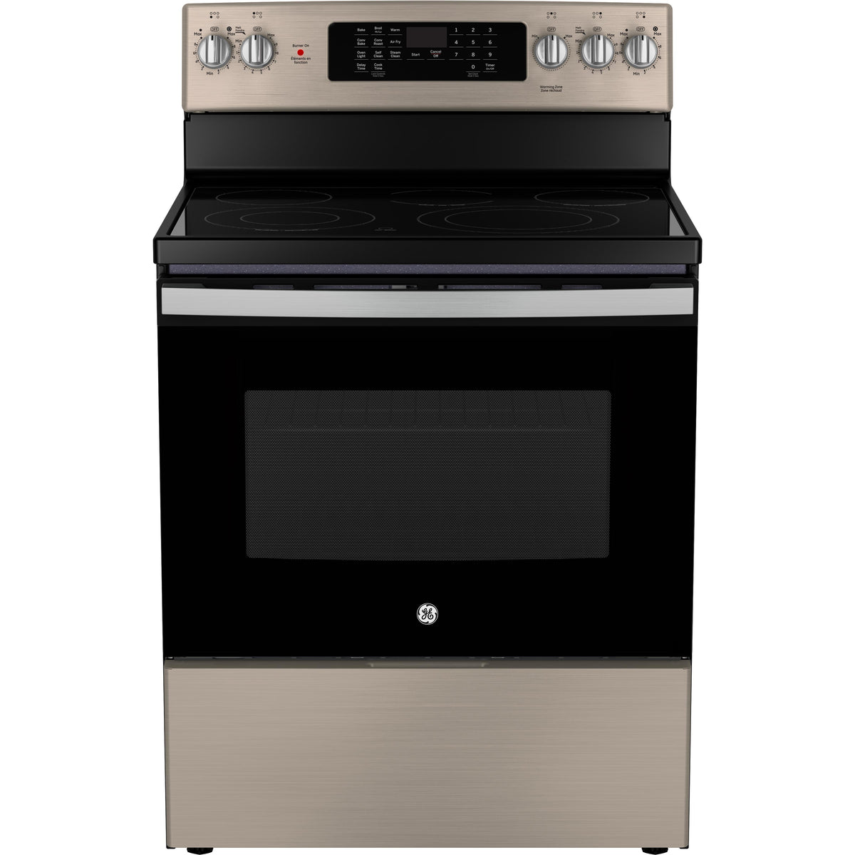  GE 30-inch Freestanding Electric Range with True European Convection Technology JCB840ETES IMAGE 1