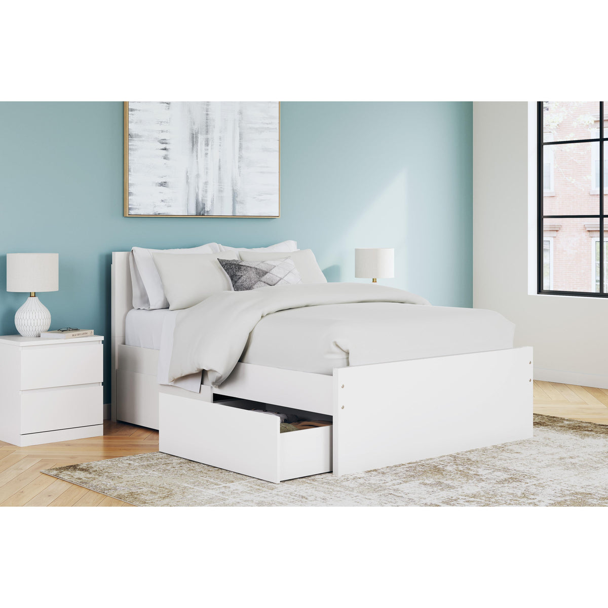  Signature Design by Ashley Onita EB9630B9 Full Platform Bed with 1 Side Storage IMAGE 10