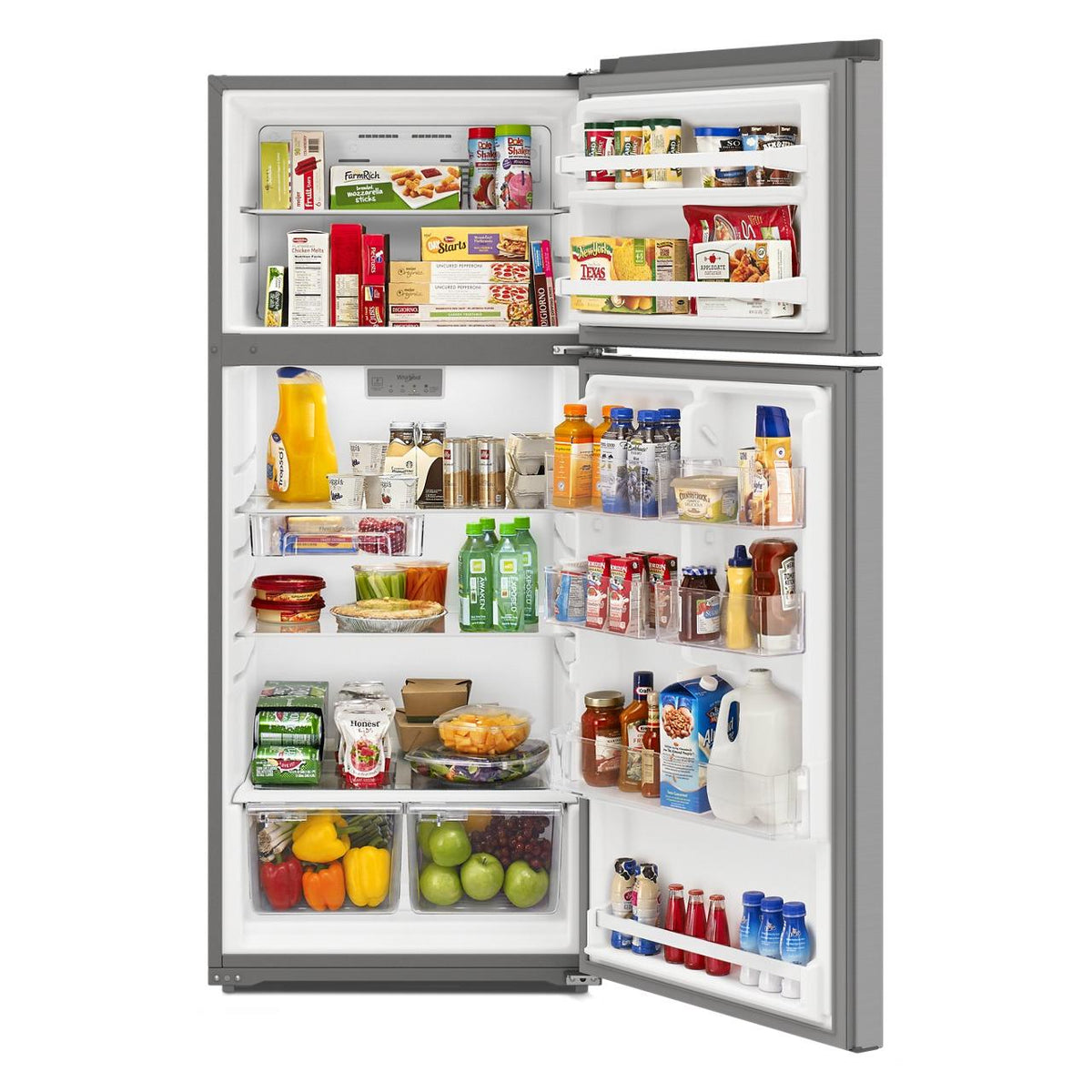  Whirlpool 28-inch Freestanding Top Freezer Refrigerator WRTX5328PM IMAGE 2