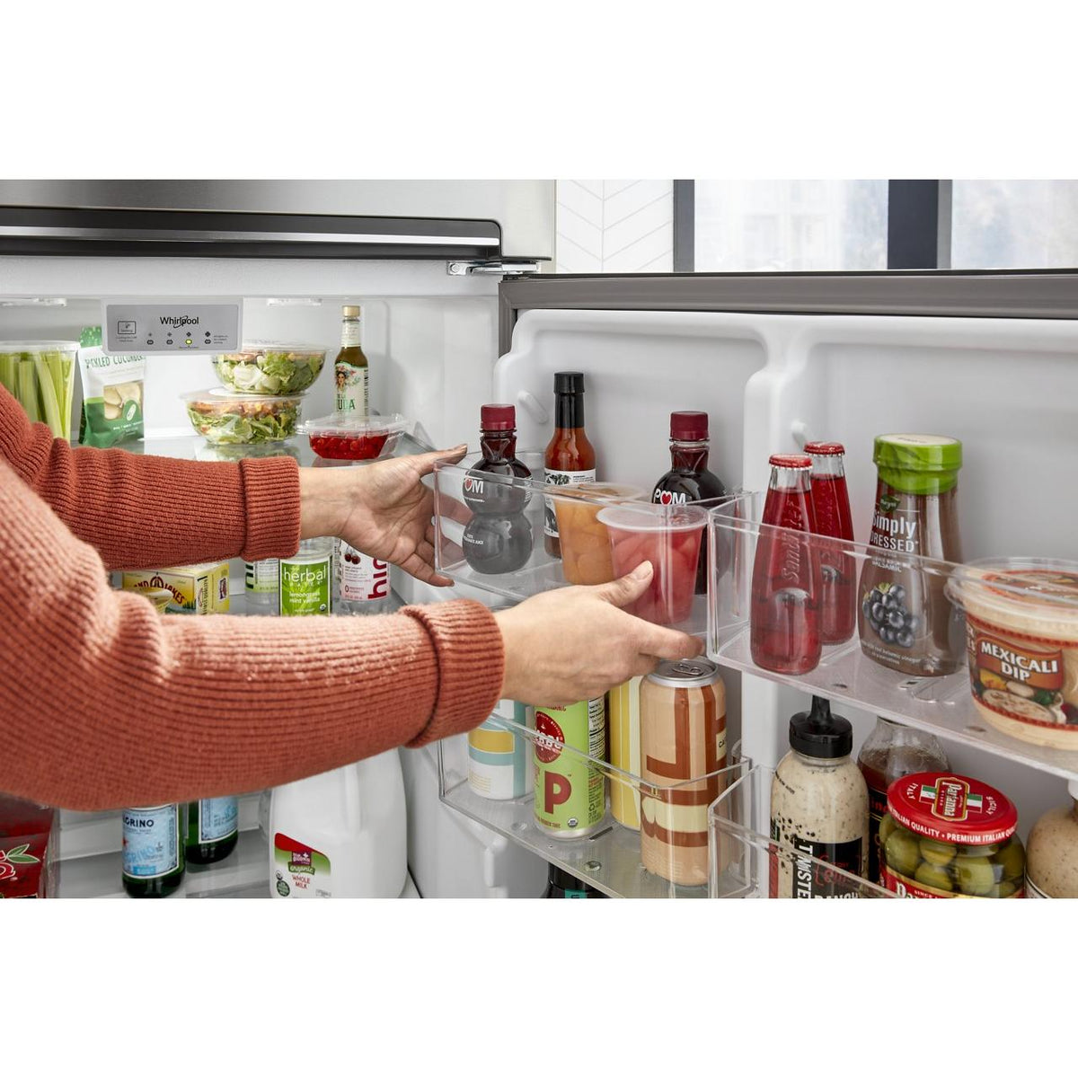  Whirlpool 28-inch Freestanding Top Freezer Refrigerator WRTX5328PM IMAGE 9