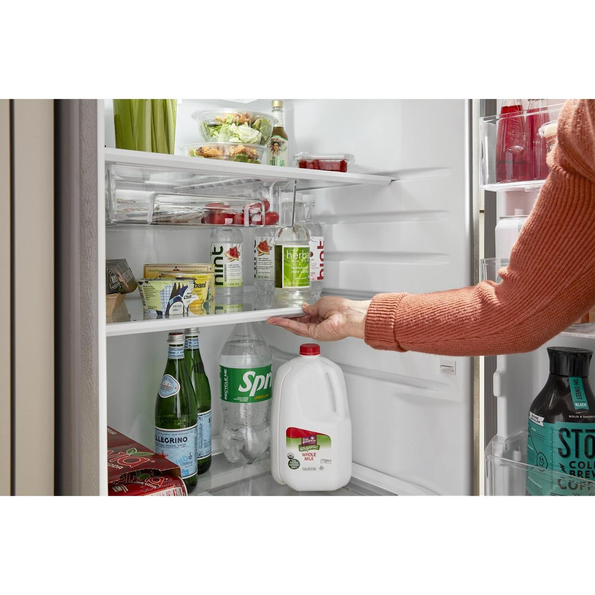  Whirlpool 28-inch Freestanding Top Freezer Refrigerator WRTX5328PW IMAGE 8