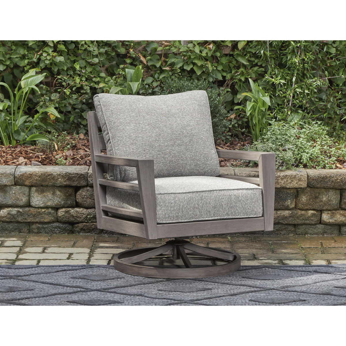 Signature Design by Ashley Hillside Barn P564-821 Swivel Lounge with Cushion IMAGE 5