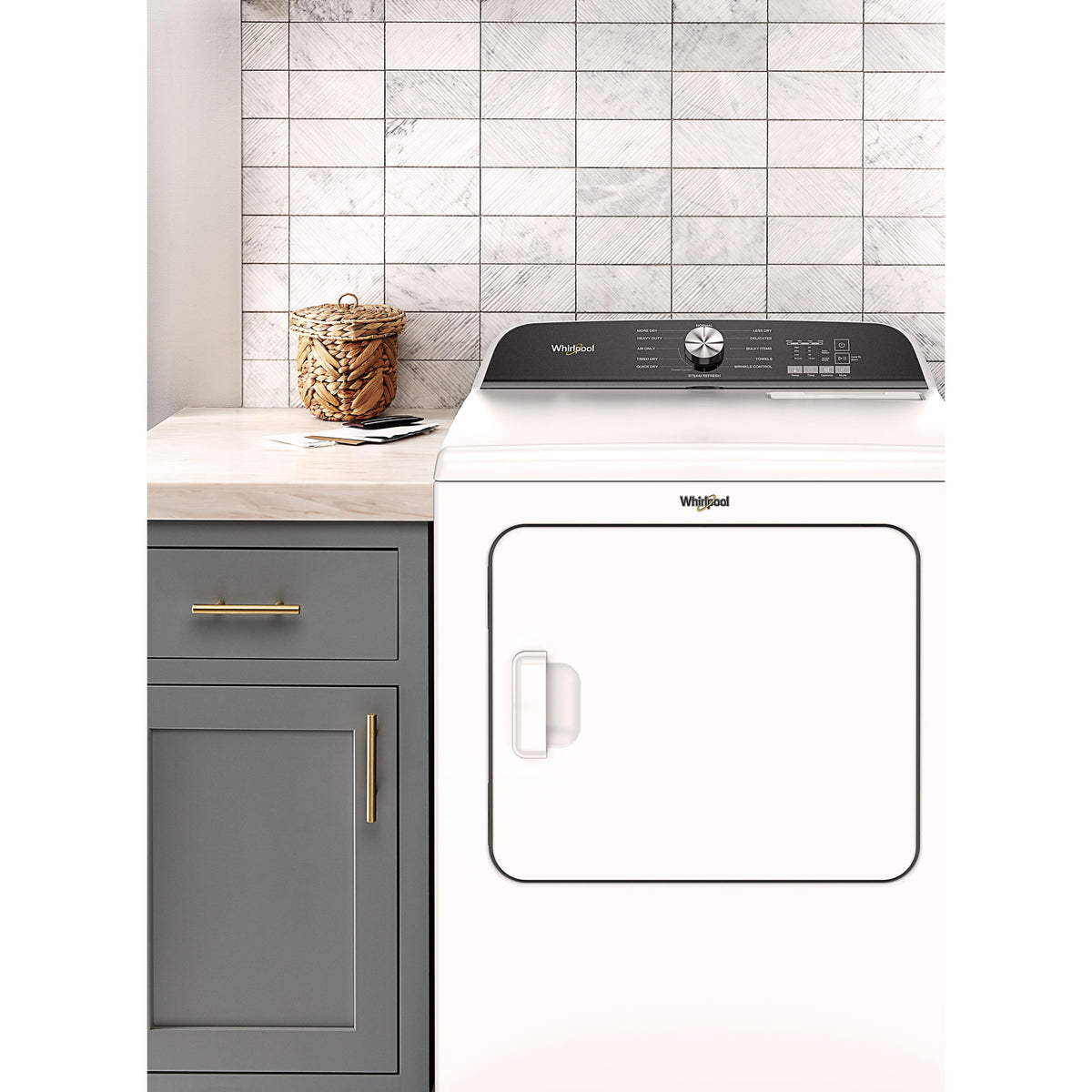  Whirlpool 7.0 cu.ft Gas Dryer with SteamFresh® Cycle WGD6150PW IMAGE 8