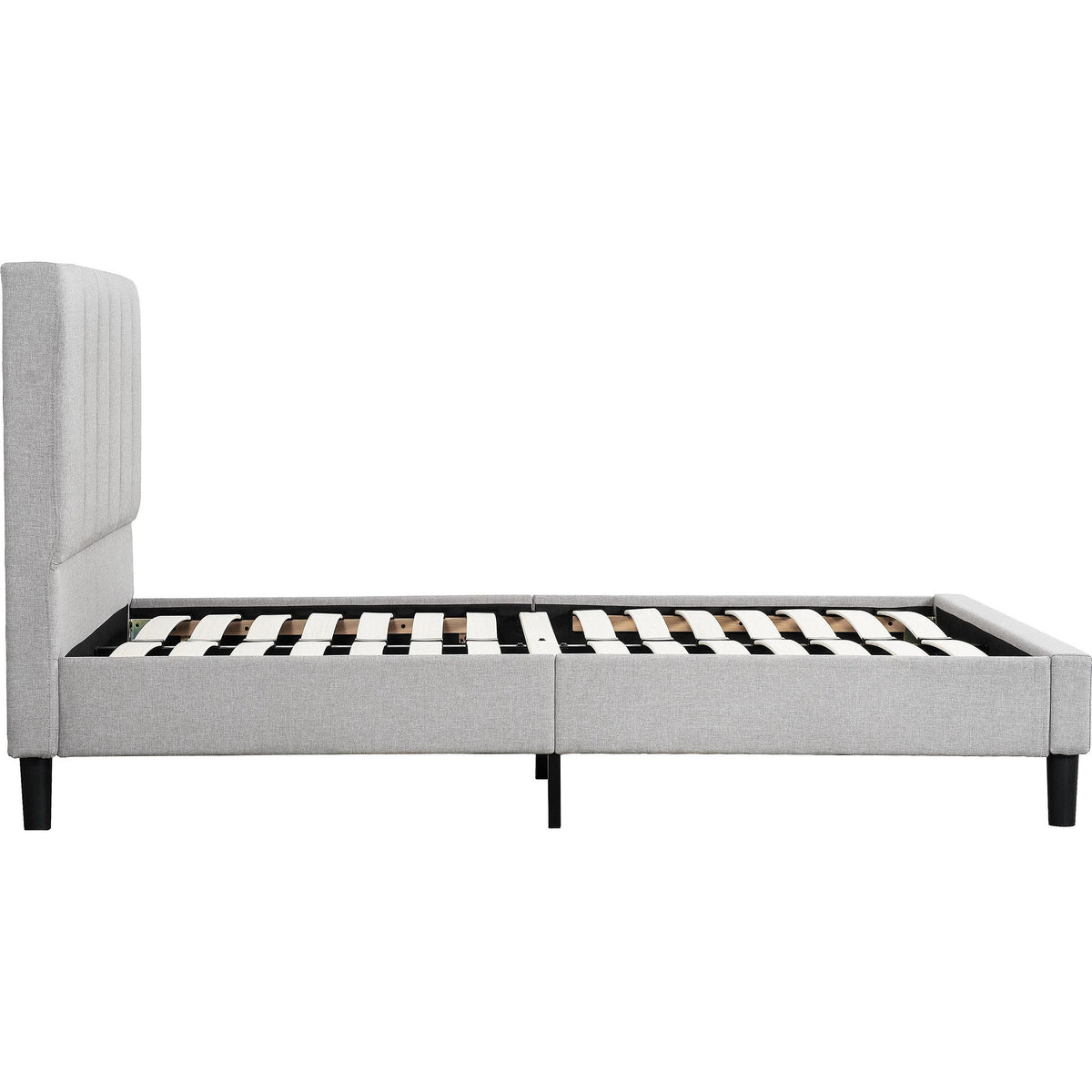  Primo International Ann King Upholstered Platform Bed - Stone IMAGE 4