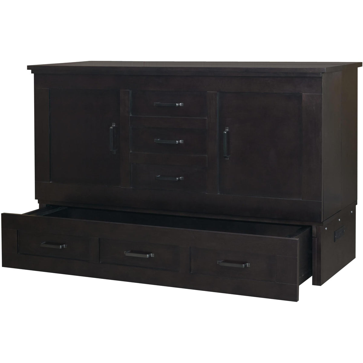  Cabinet Bed Harrison Queen Cabinet Bed - Shadow Black IMAGE 3