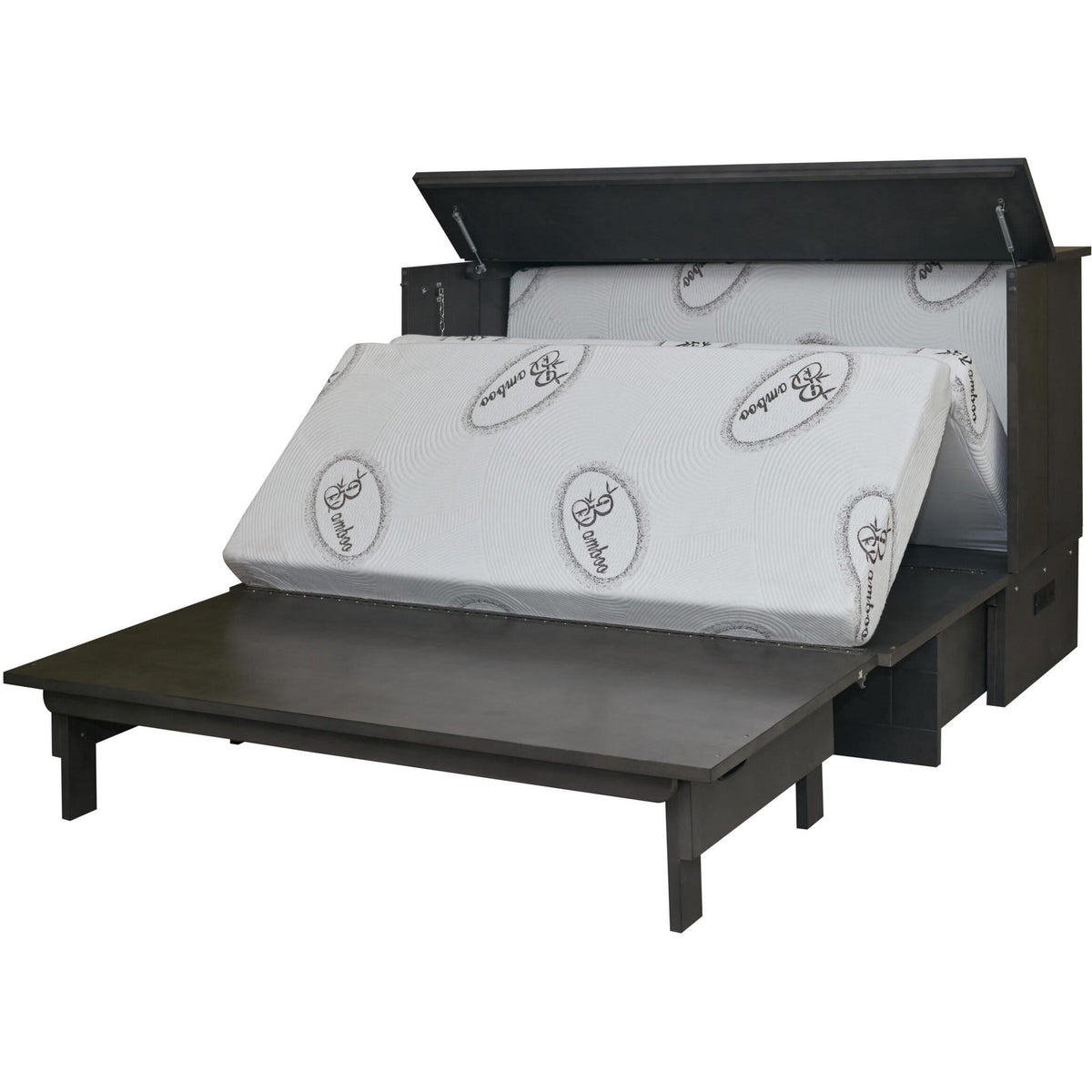  Cabinet Bed Aztec Queen Cabinet Bed - Grey IMAGE 6