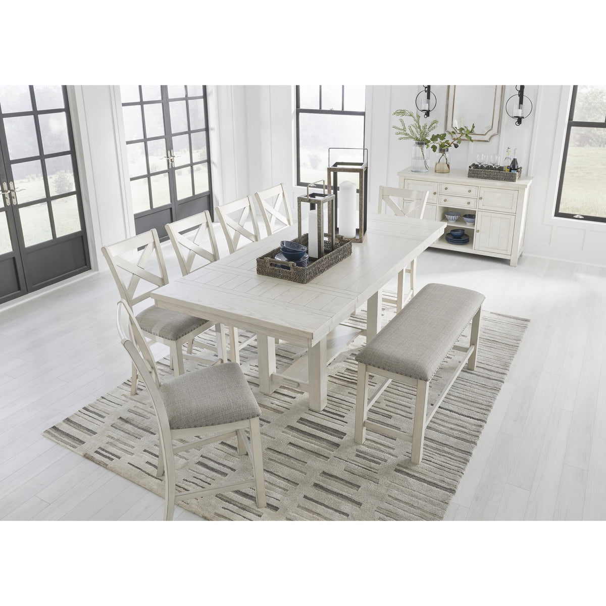  Signature Design by Ashley Robbinsdale D642-09 Double Counter Upholstered Bench IMAGE 7