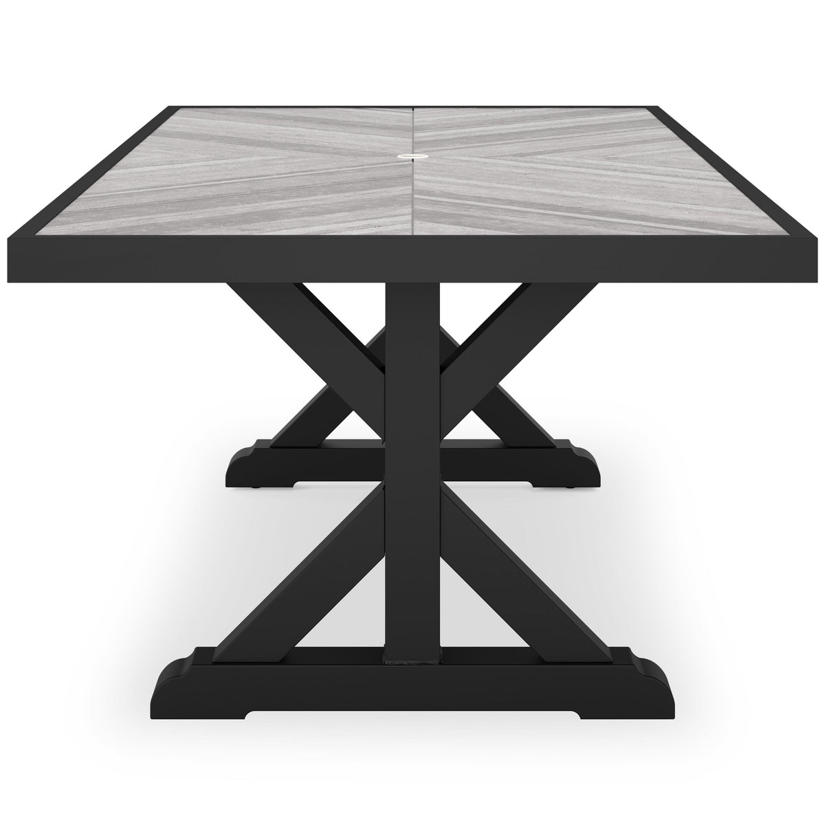  Signature Design by Ashley Beachcroft P792-625 Rectangular Dining Table with Umbrella Option IMAGE 3