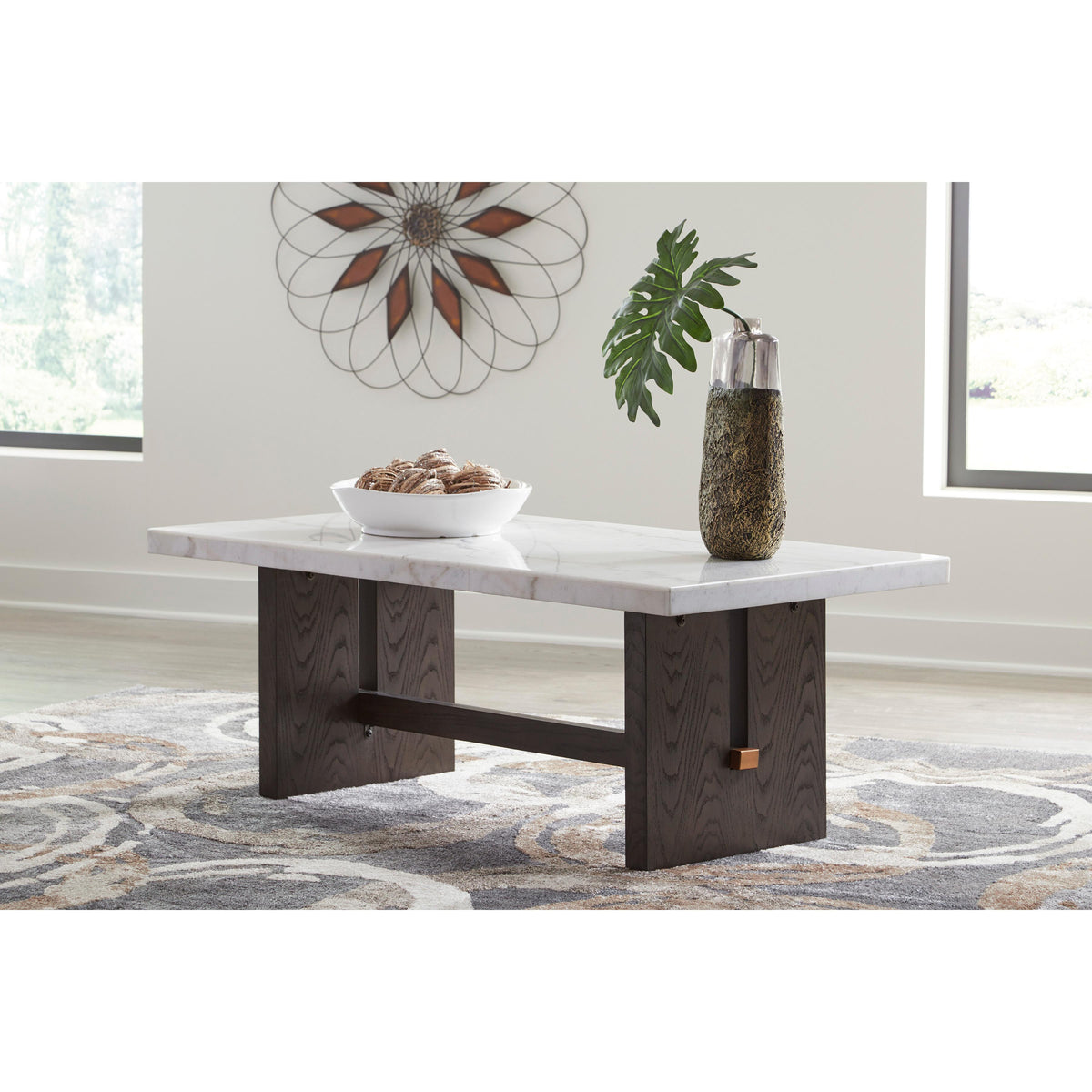  Signature Design by Ashley Burkhaus T779T1 Coffee Table and 2 Ends IMAGE 2