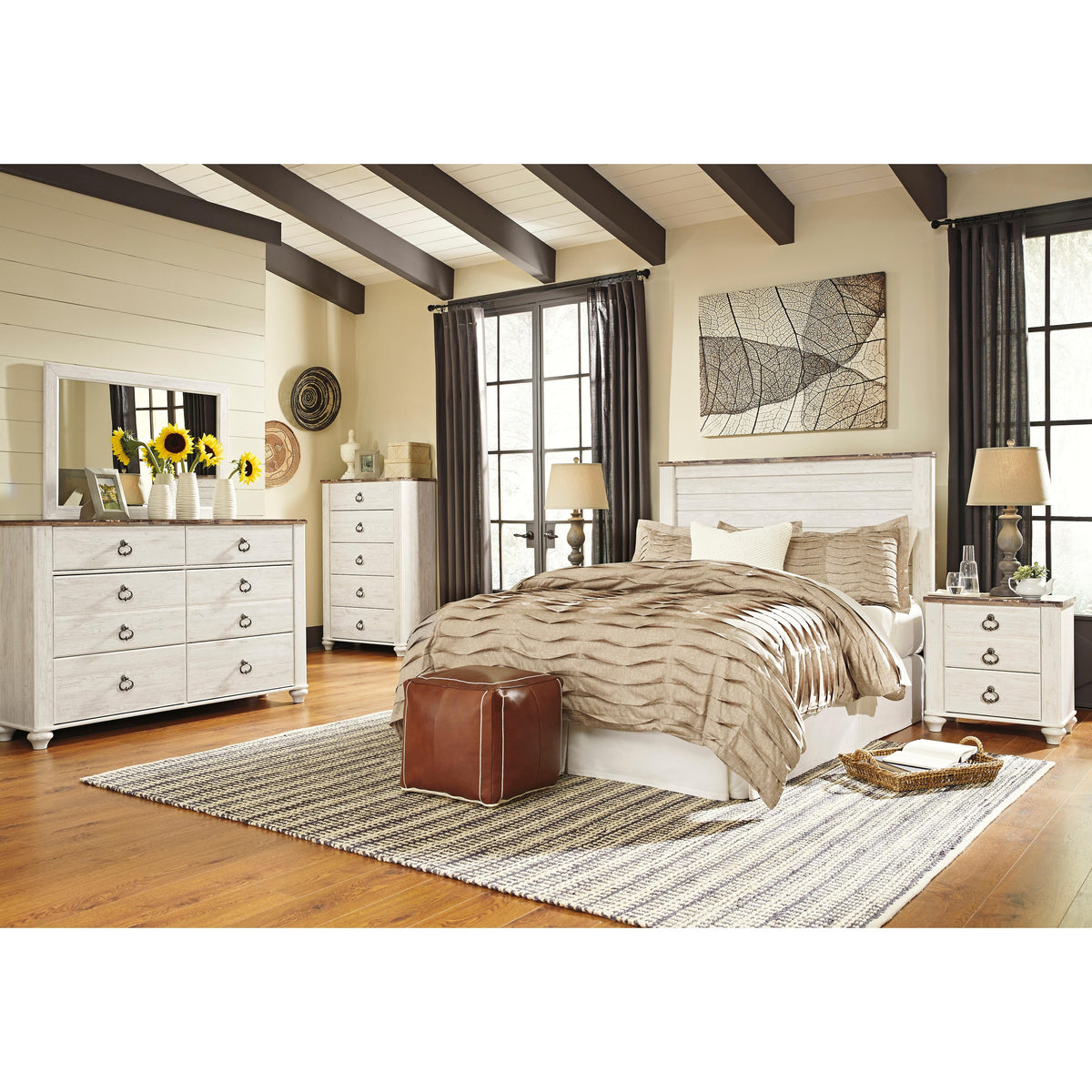  Signature Design by Ashley Willowton B267-57 Queen Panel Headboard IMAGE 5