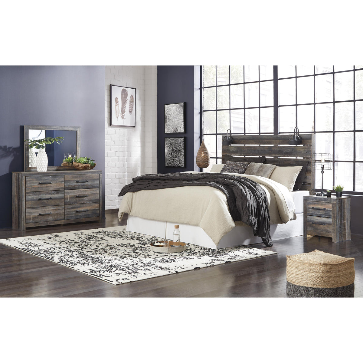  Signature Design by Ashley Drystan B211-58 King Panel Headboard IMAGE 4