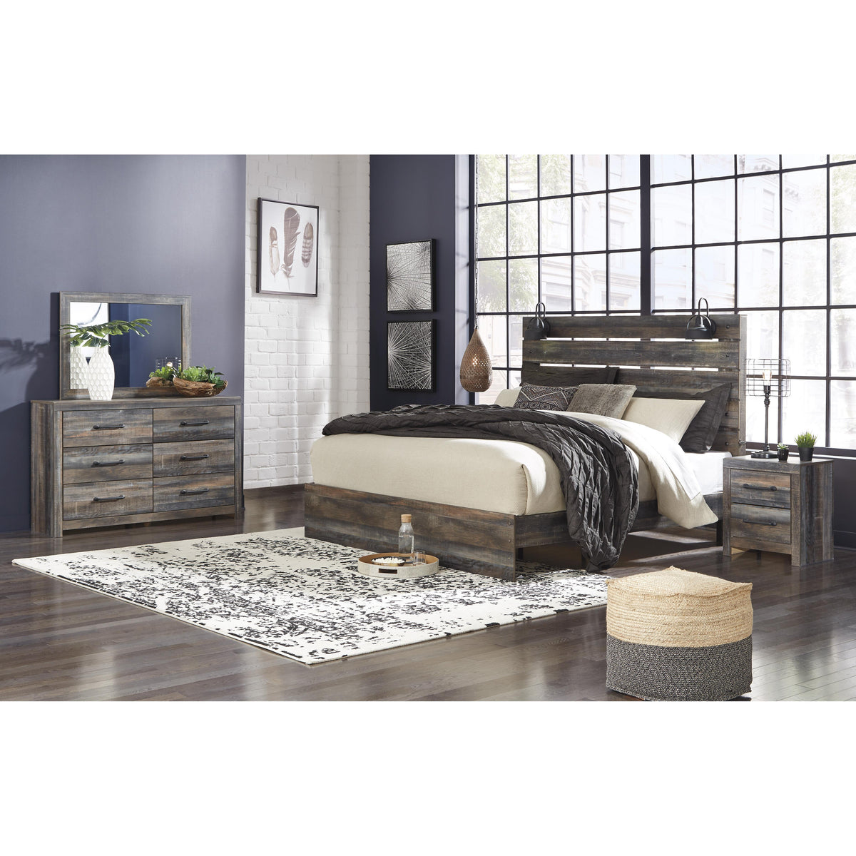  Signature Design by Ashley Drystan B211-58 King Panel Headboard IMAGE 5