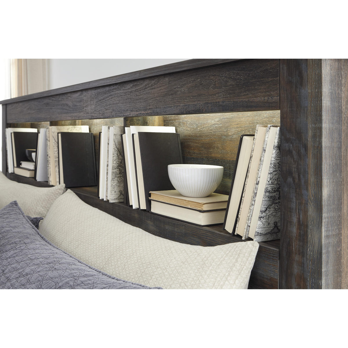  Signature Design by Ashley Drystan B211-69 King/California King Bookcase Headboard IMAGE 4