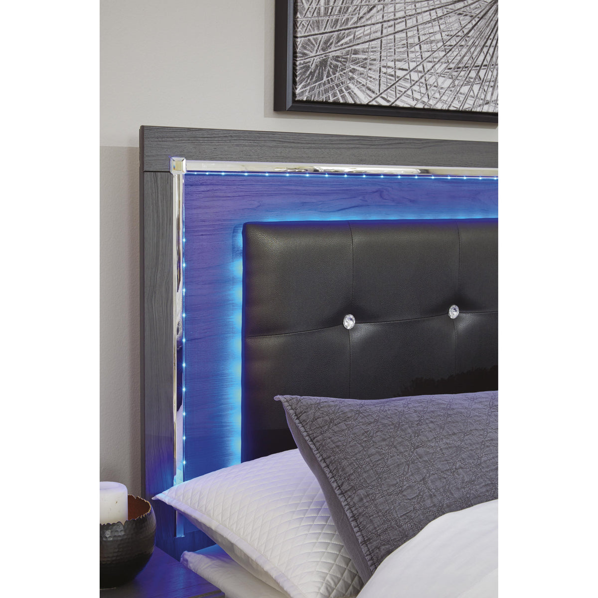  Signature Design by Ashley Lodanna B214-57 Queen Upholstered Panel Headboard IMAGE 3