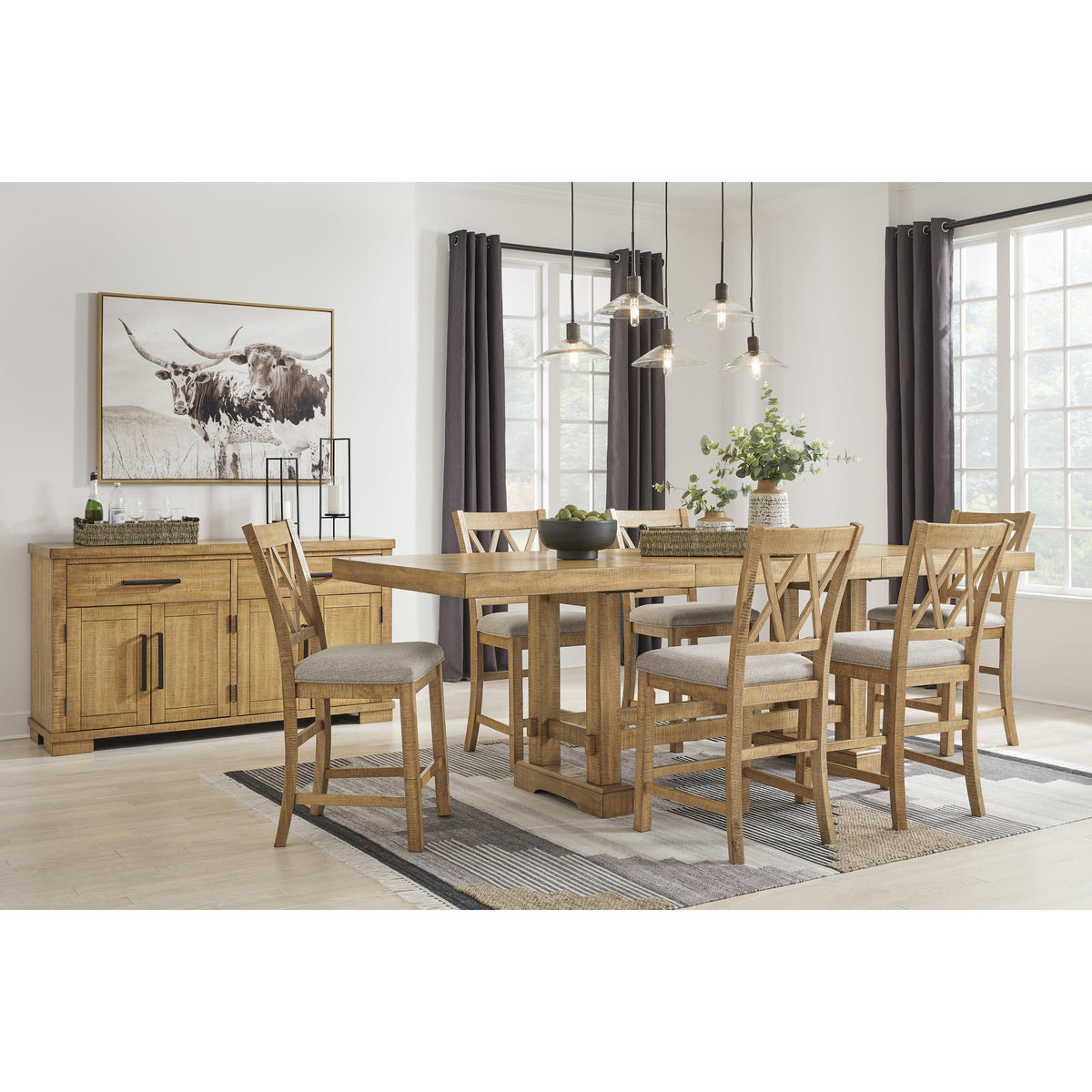  Signature Design by Ashley Havonplane D773-32 Rectangular Dining Room Counter Extension Table IMAGE 10