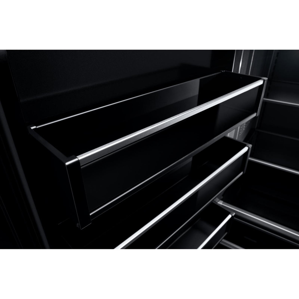  JennAir 30-inch, 16.3 cu.ft. Built-in Bottom Freezer Refrigerator with Obsidian Interior JBBFL30NMX IMAGE 8