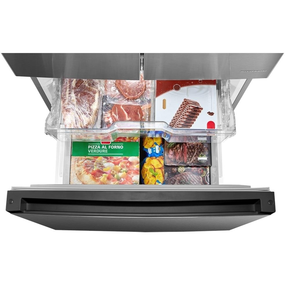  Midea 18.4 cu. ft. French 3-Door Refrigerator MRF18B4AST IMAGE 3