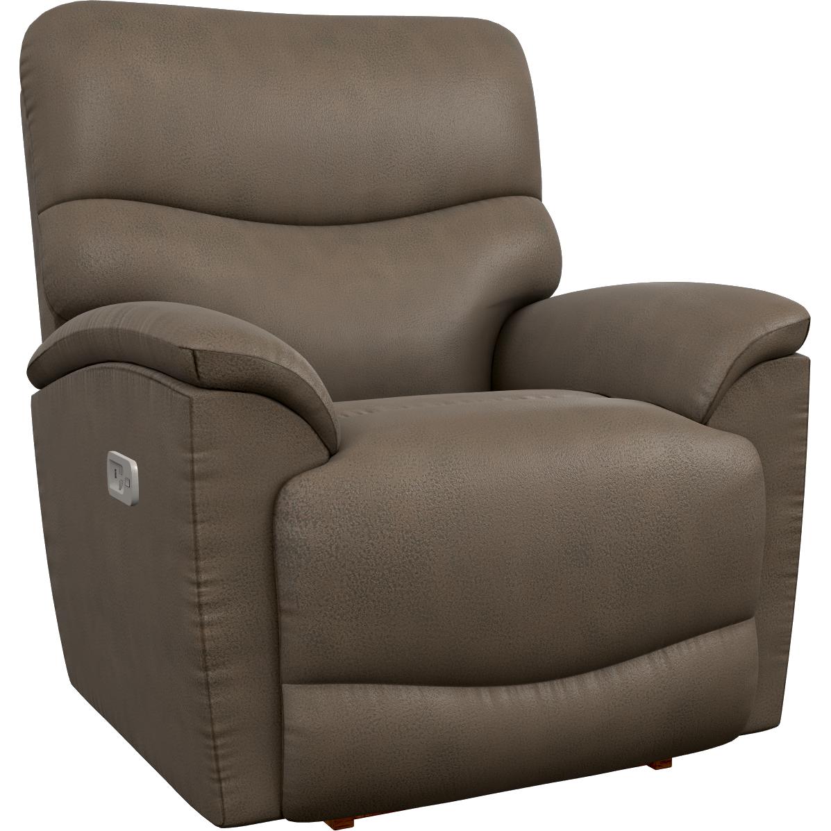  La-Z-Boy Trouper Power Rocking Recliner w/ Headrest - Mink IMAGE 1