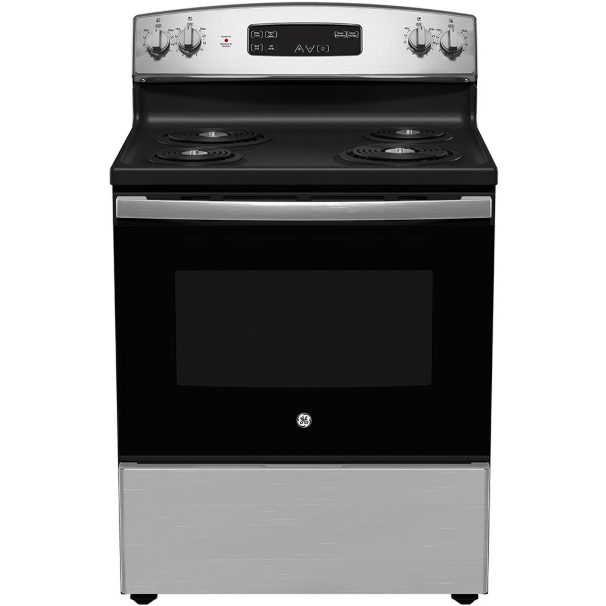  GE 30-inch Freestanding Electric Range JCBS350SVSS IMAGE 1