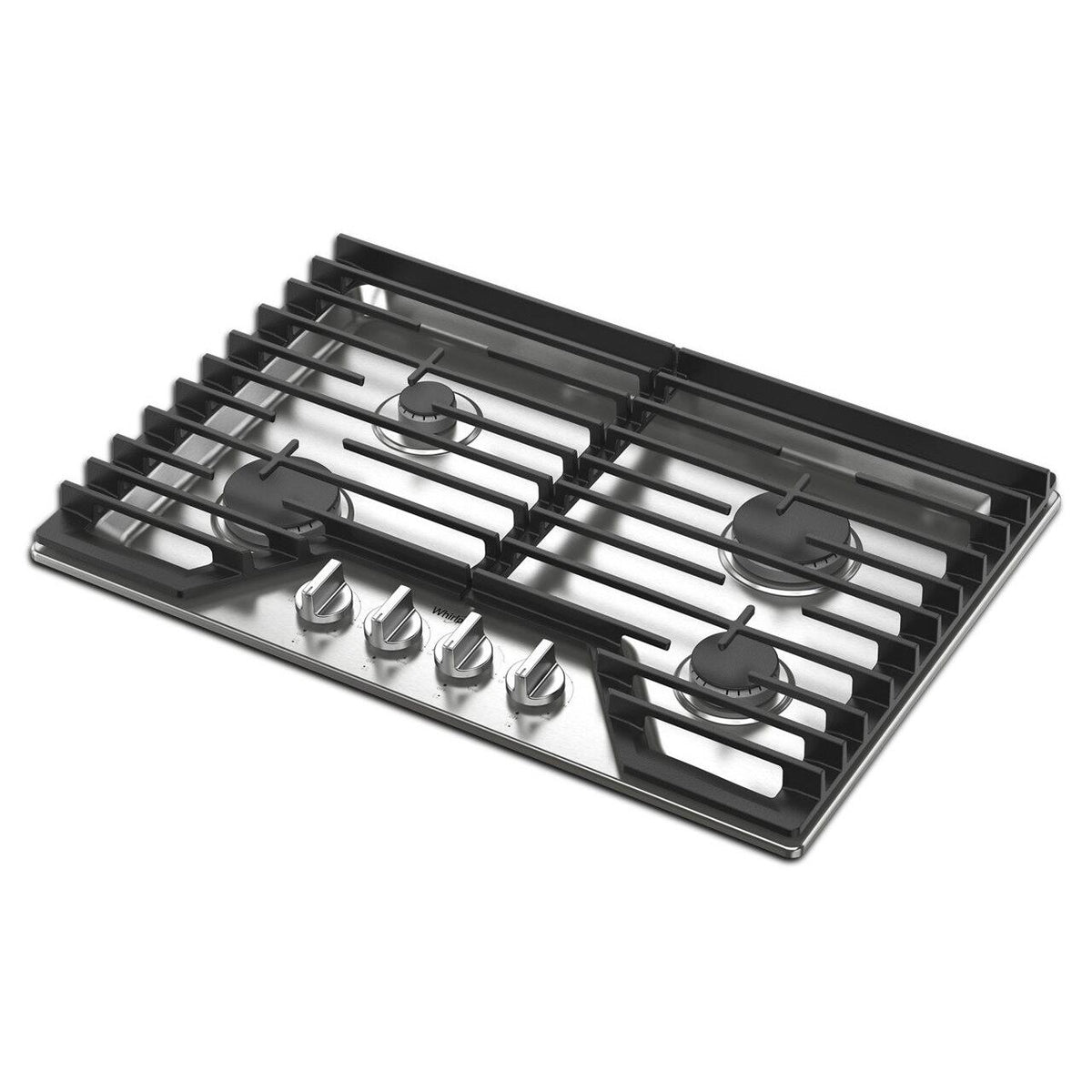  Whirlpool 30-inch Built-in Gas Cooktop with EZ-2-Lift™ Hinged Cast-Iron Grates WCGK5030PS IMAGE 2