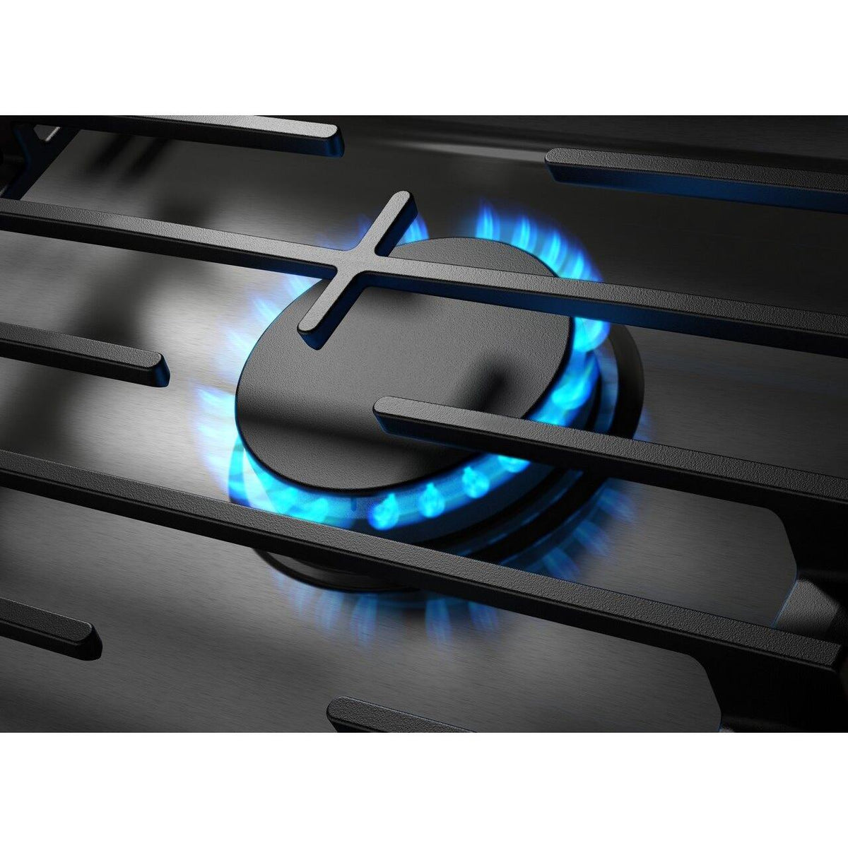  Whirlpool 36-inch Built-in Gas Cooktop with EZ-2-Lift™ Hinged Cast-Iron Grates WCGK5036PS IMAGE 4