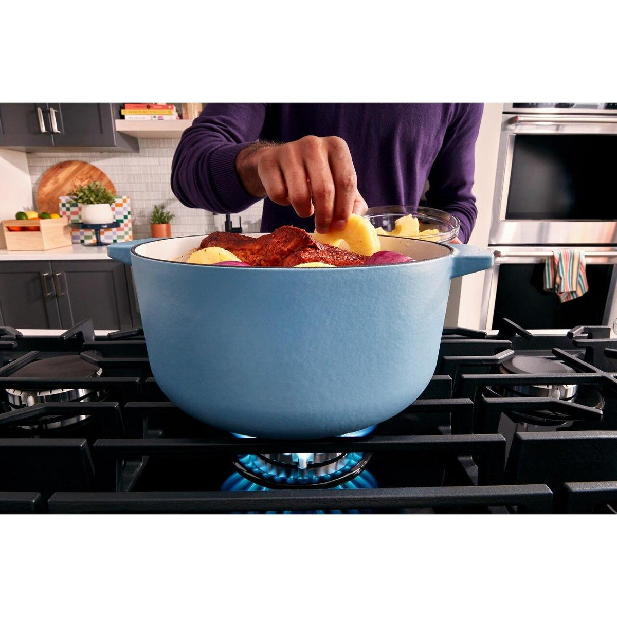 KitchenAid 36-inch Built-in Gas Cooktop with 5 Burners KCGG536PBL IMAGE 8