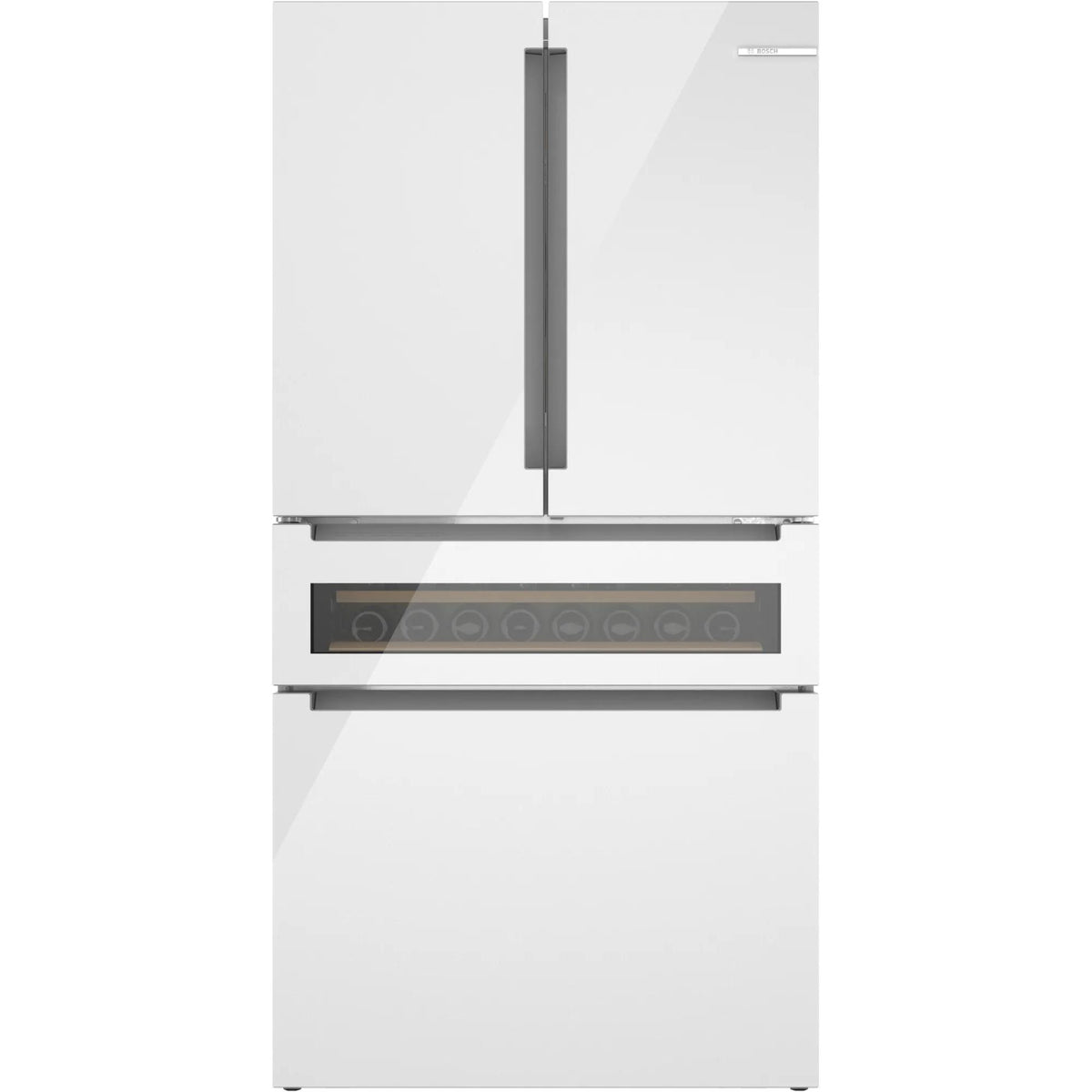  Bosch 36-inch, 20.5 cu.ft. Counter Depth French 4-Door Refrigerator with FlexBar™ B36CL81ENW IMAGE 1