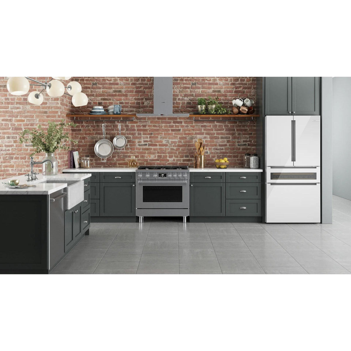  Bosch 36-inch, 20.5 cu.ft. Counter Depth French 4-Door Refrigerator with FlexBar™ B36CL81ENW IMAGE 16