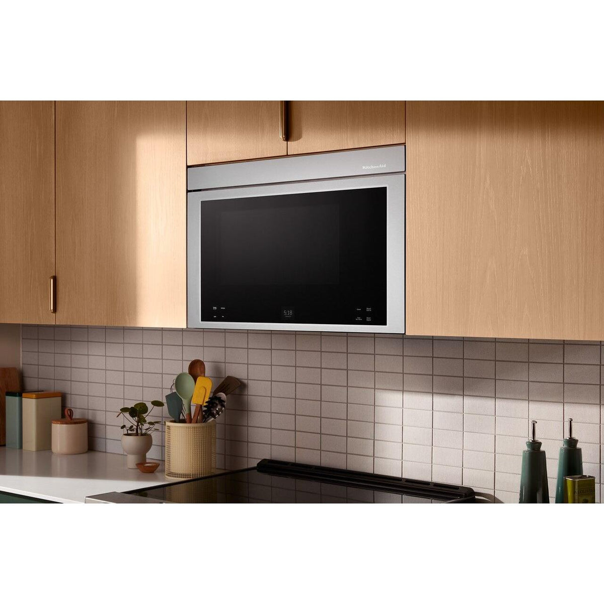  KitchenAid 30-inch, 1.1 cu. ft. Over-the-Range Microwave Oven with Air Fry Technology YKMMF730PPS IMAGE 7