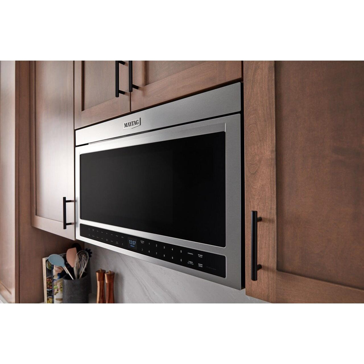  Maytag 30-inch, 1.1 cu. ft. Over-the-Range Microwave Toaster Oven YMMMF8030PZ IMAGE 3
