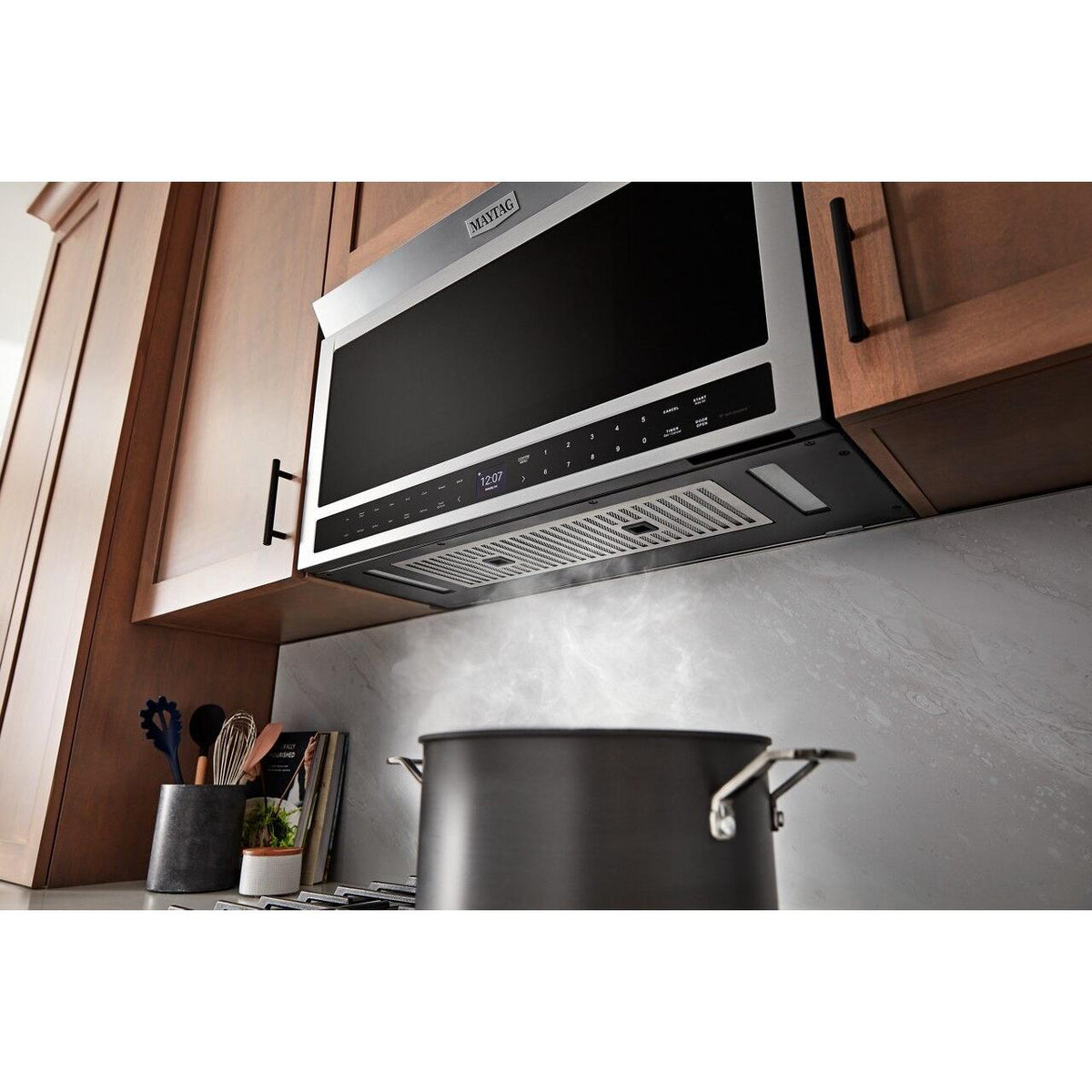  Maytag 30-inch, 1.1 cu. ft. Over-the-Range Microwave Toaster Oven YMMMF8030PZ IMAGE 5