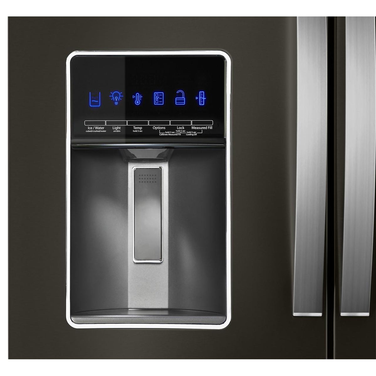  Whirlpool 36-inch, 26.2 cu. ft. French 4-Door Refrigerator with External Water and Ice Dispensing System WRMF7736PV IMAGE 4