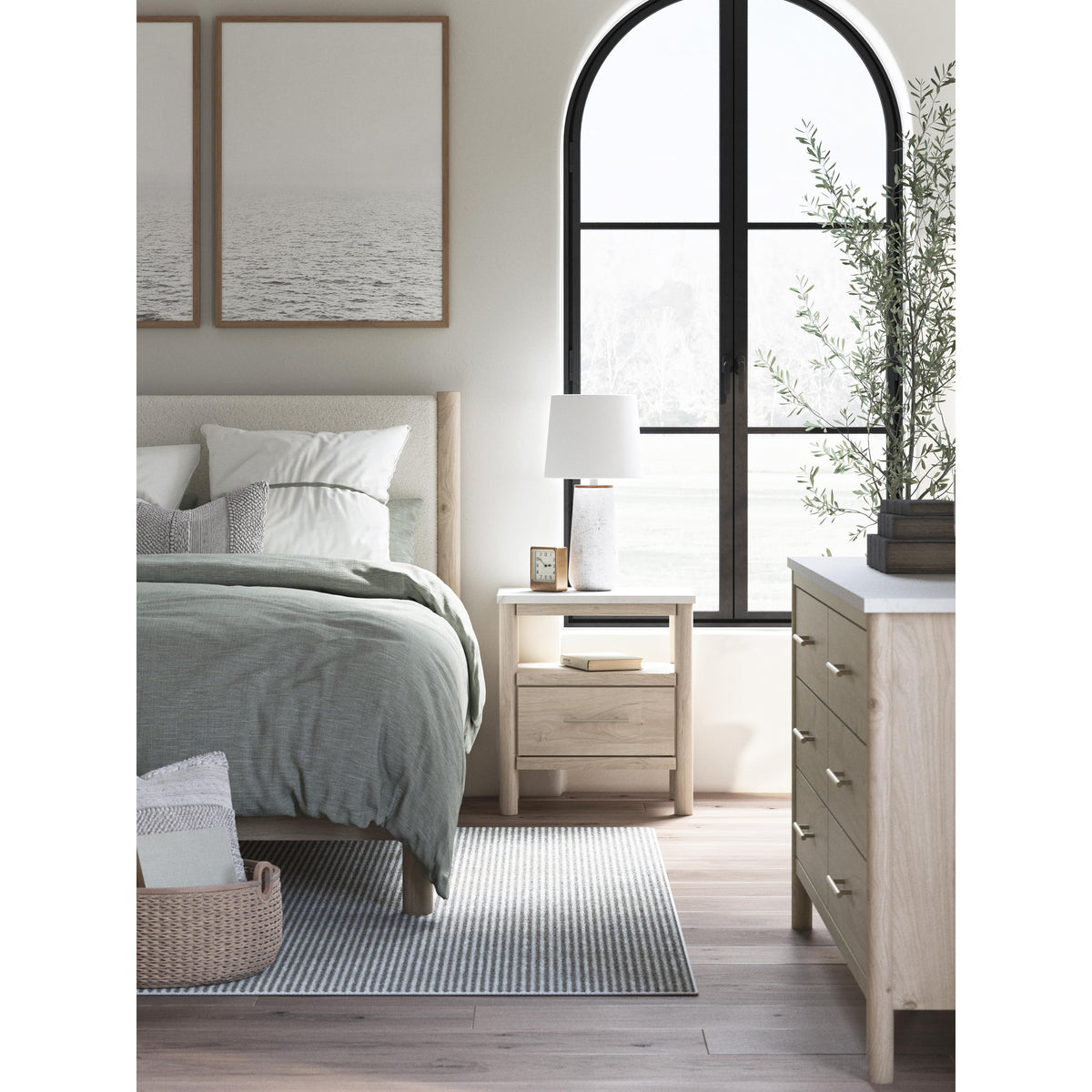  Signature Design by Ashley Cadmori B2615B4 Queen Upholstered Panel Bed IMAGE 9