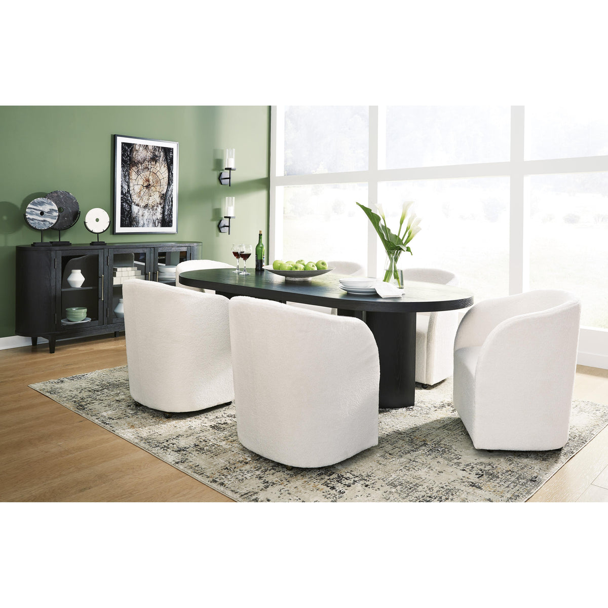  Signature Design by Ashley Rowanbeck D821-25 Oval Dining Room Table IMAGE 7