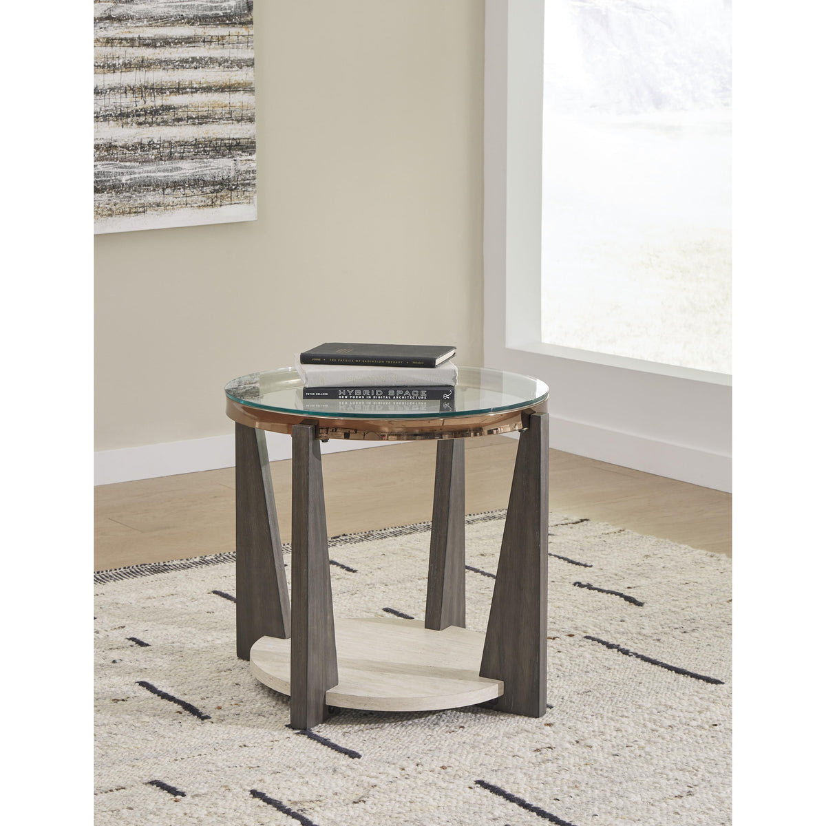  Signature Design by Ashley Frazwa T432-6 Round End Table IMAGE 3