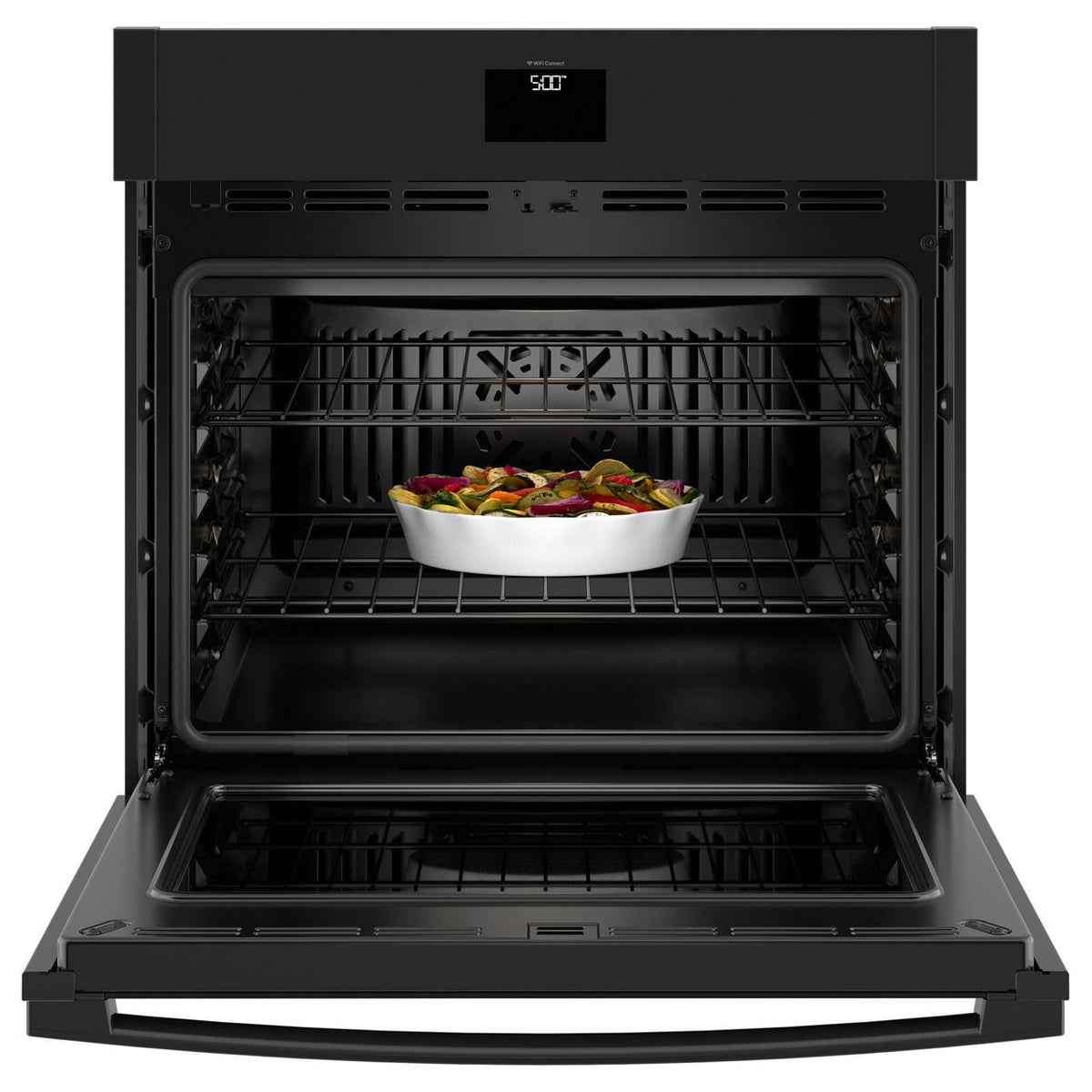  GE 30-inch, 5.0 cu. ft. built-in Single Wall Oven with True European Convection JTS5000SVSS IMAGE 2