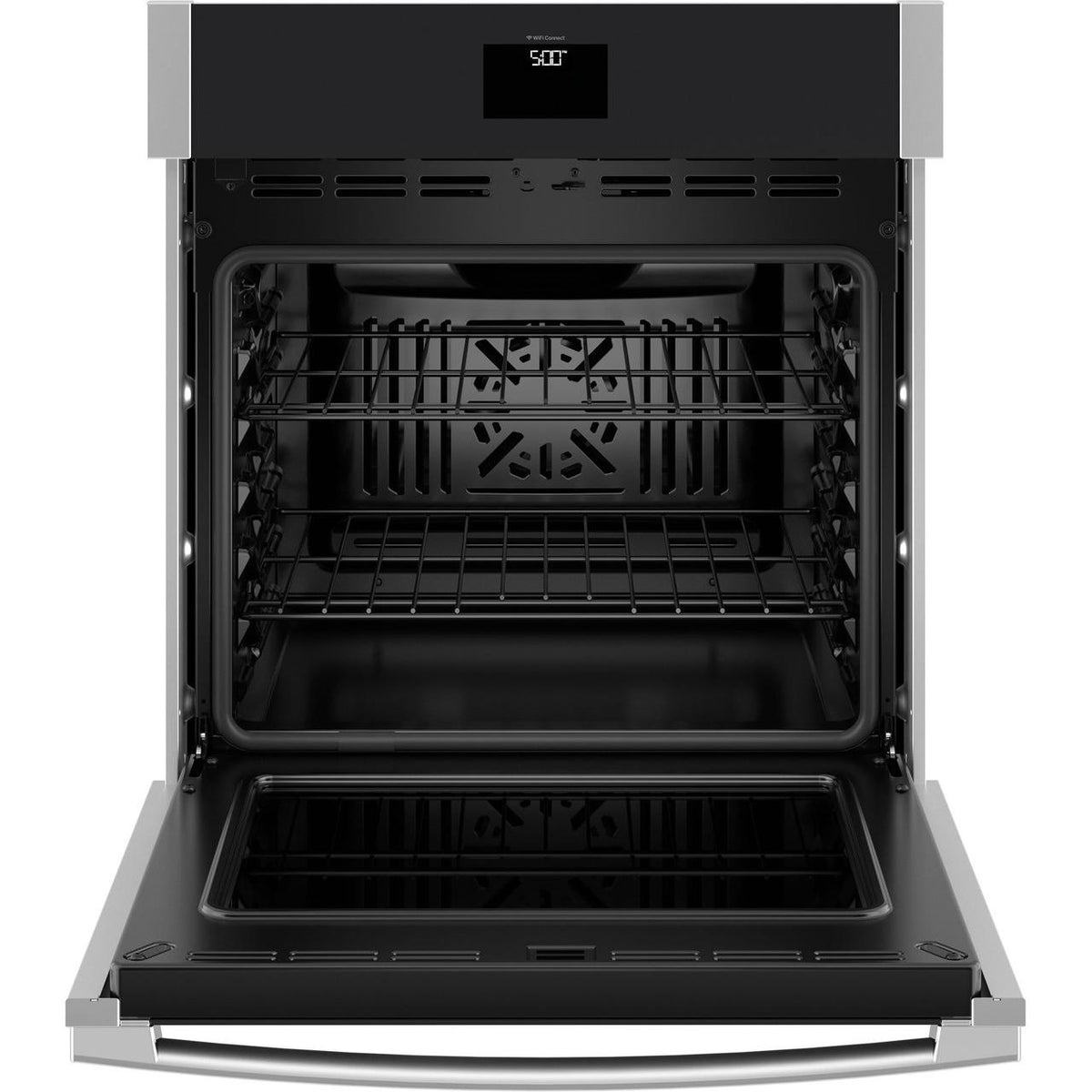  GE 27-inch, 4.3 cu. ft. Built-in Single Wall Oven with True European Convection JKS5000SVSS IMAGE 3
