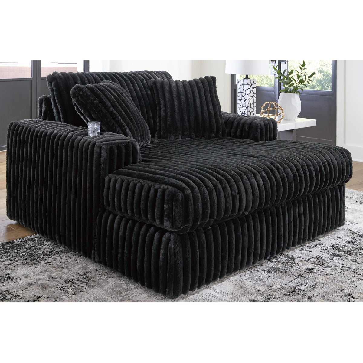  Signature Design by Ashley Midnight-Madness 9810315 Oversized Chaise IMAGE 5