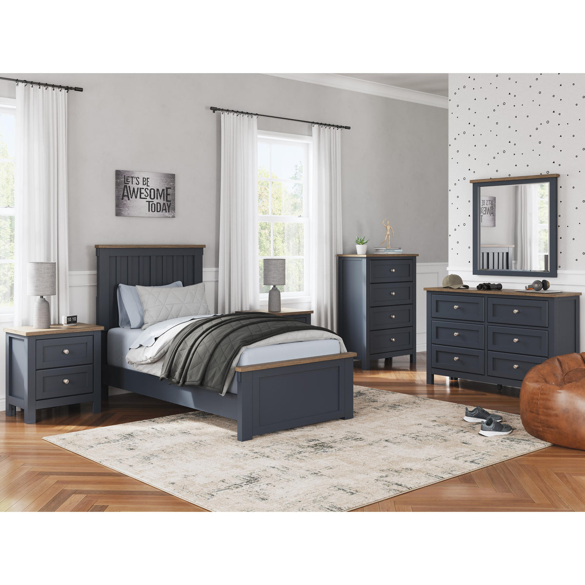  Signature Design by Ashley Landocken B414-92 Two Drawer Night Stand IMAGE 13