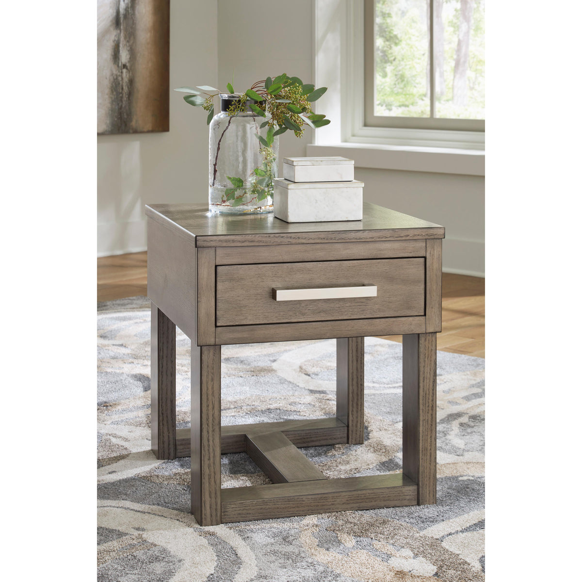  Signature Design by Ashley Loyaska T854T1 Lift-top Coffee Table and 2 End Tables IMAGE 5