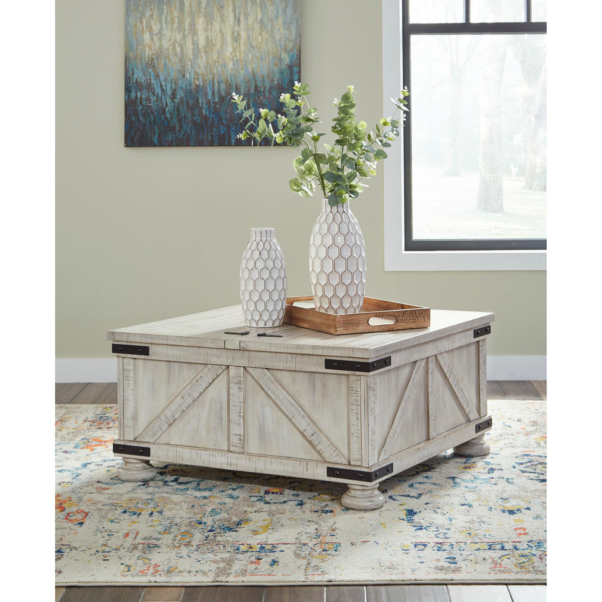  Signature Design by Ashley Carynhurst T929T1 Coffee Table and 2 End Tables IMAGE 2