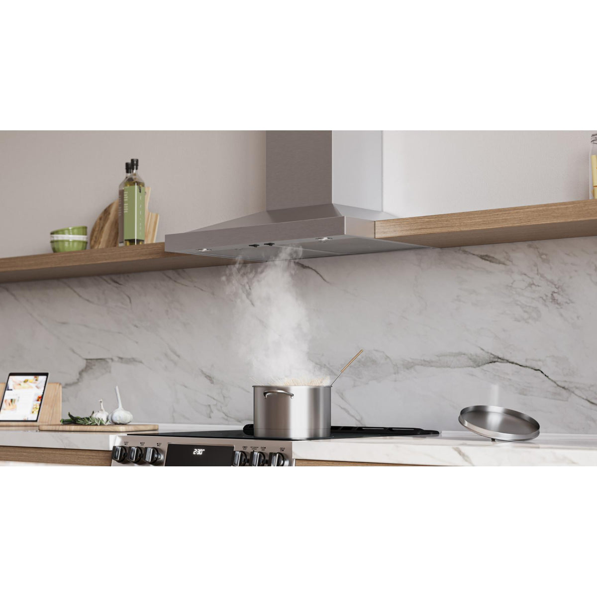  Broan 36-inch Pyramid Chimney Hood EWS1366SS IMAGE 4