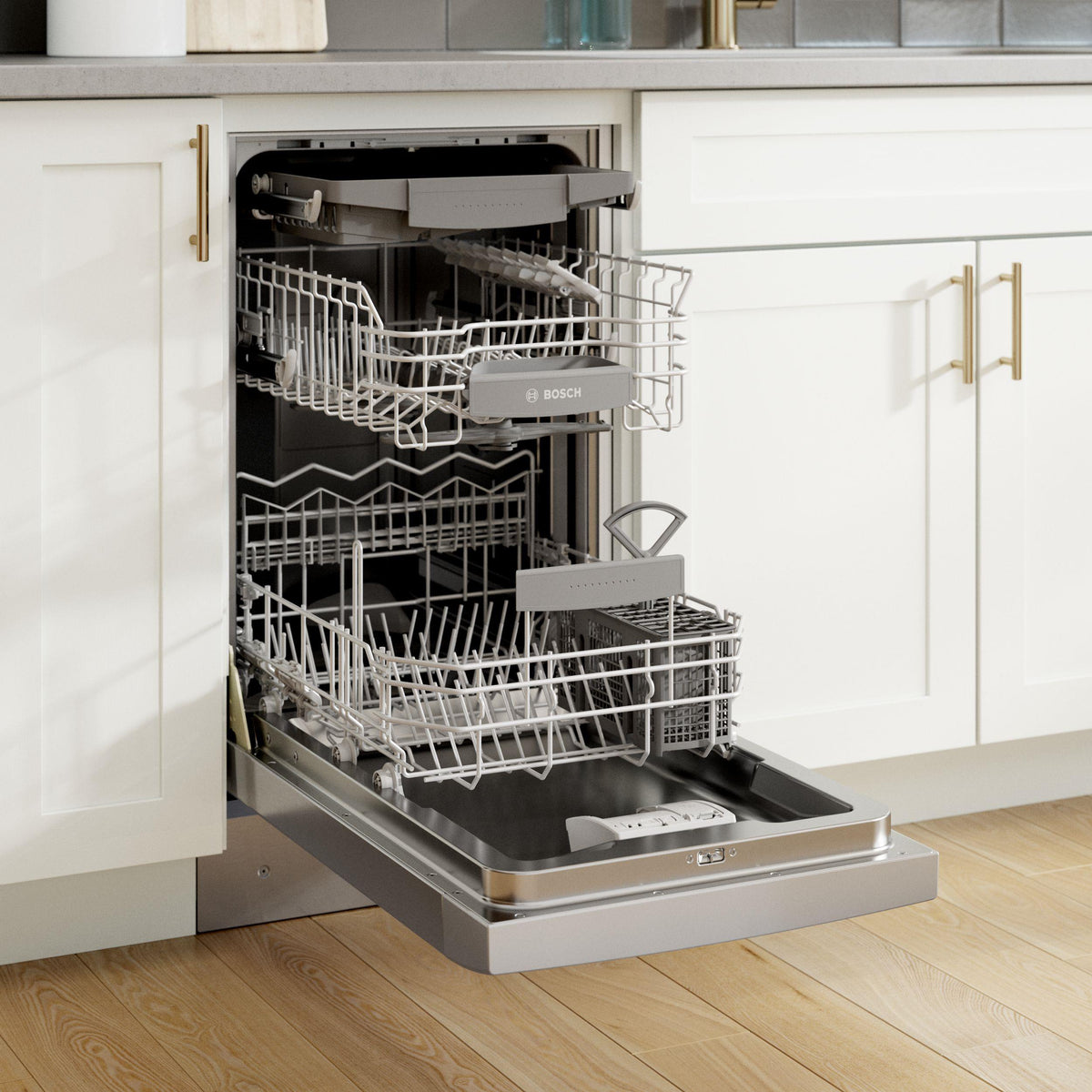  Bosch Built-in, 800 Series 18" Recessed Handle ADA-compliant Dishwasher SPE68C75UC IMAGE 13