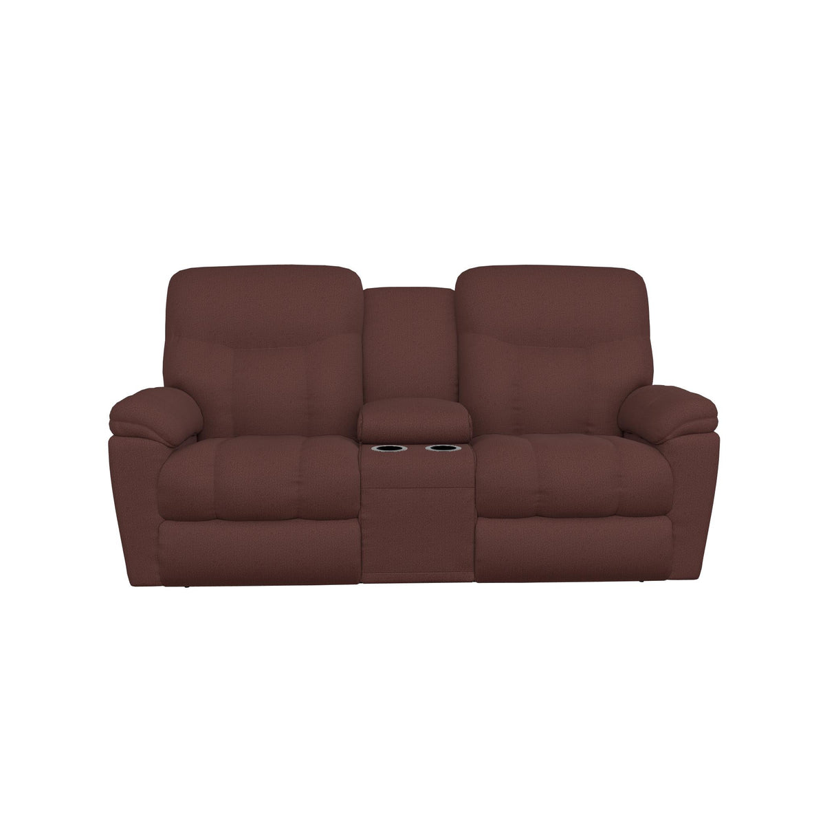  La-Z-Boy Morrison Power Reclining Loveseat w/ Headrest, Lumbar & Console - Burgundy IMAGE 2