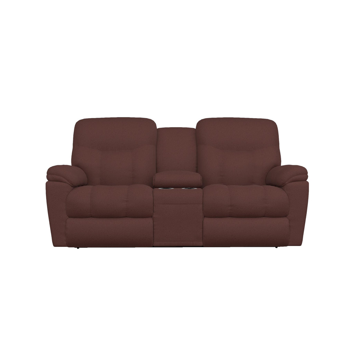  La-Z-Boy Morrison Power Reclining Loveseat w/ Headrest & Console - Burgundy IMAGE 2